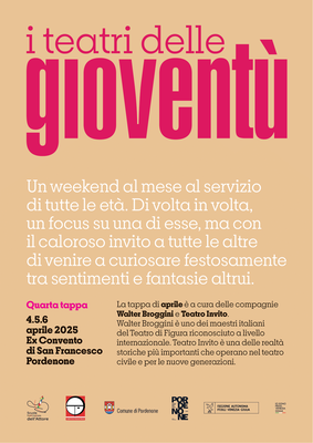 Un weekend al mese al servizio di tutte le età. Di volta in volta, un focus su una di esse, ma con il caloroso invito a tutte le altre di venire a curiosare festosamente tra sentimenti e fantasie altrui.