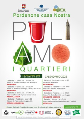 Pordenone casa Nostra Un sabato pomeriggio di volontariato per contribuire al decoro dei quartieri e promuovere un'attenta gestione dei rifiuti. Vieni anche tu!