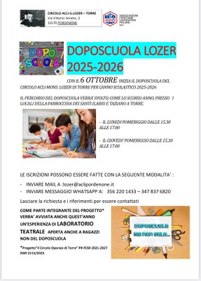 DOPOSCUOLA ACLI G.LOZER TORRE