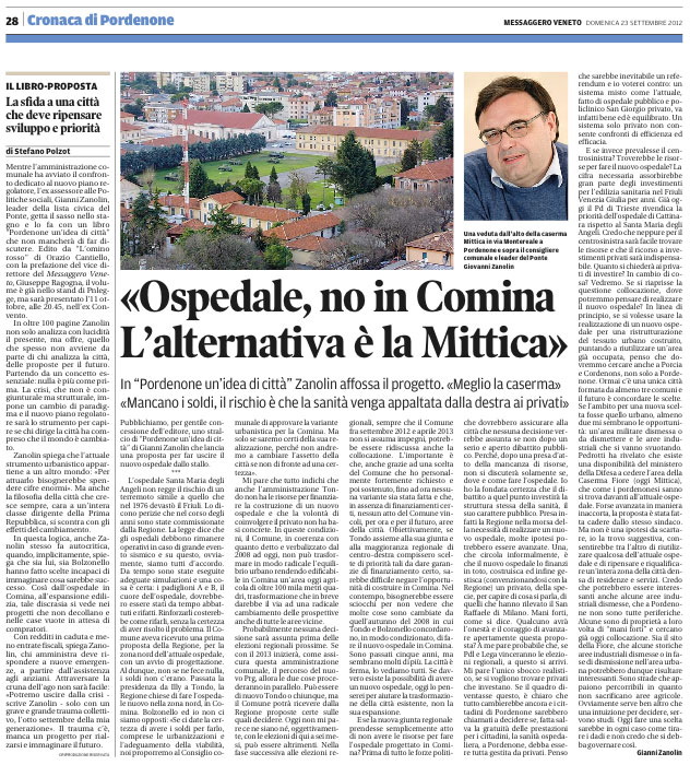 Messaggero Veneto del 23 settembre 2012, pagina 28